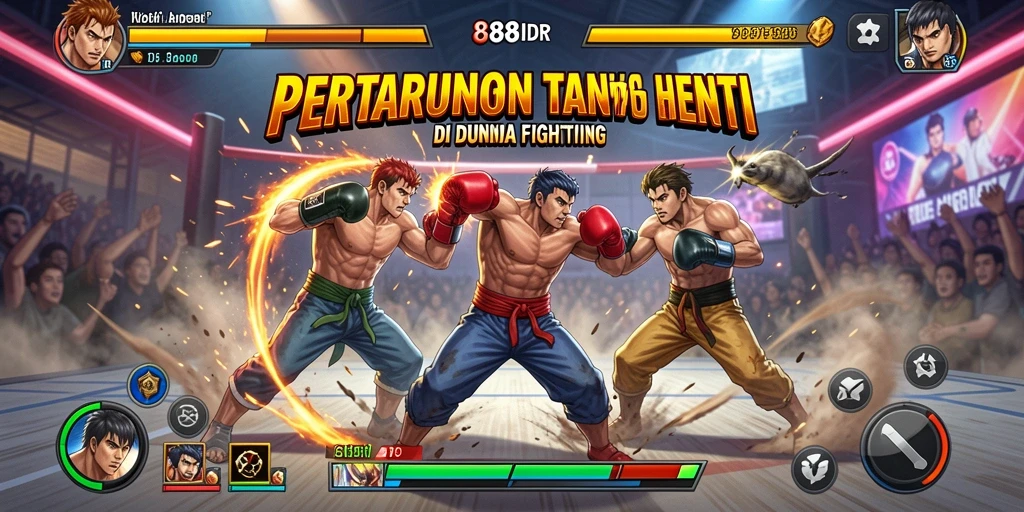 Gameplay seru dari 888IDR dalam pertarungan Fighting.