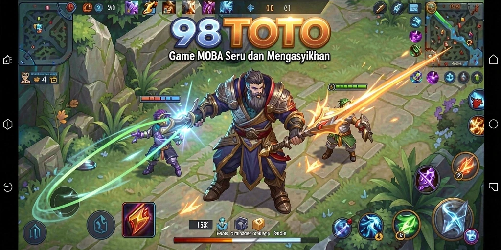 Tangkapan layar utama dari gameplay MOBA 98TOTO yang seru.