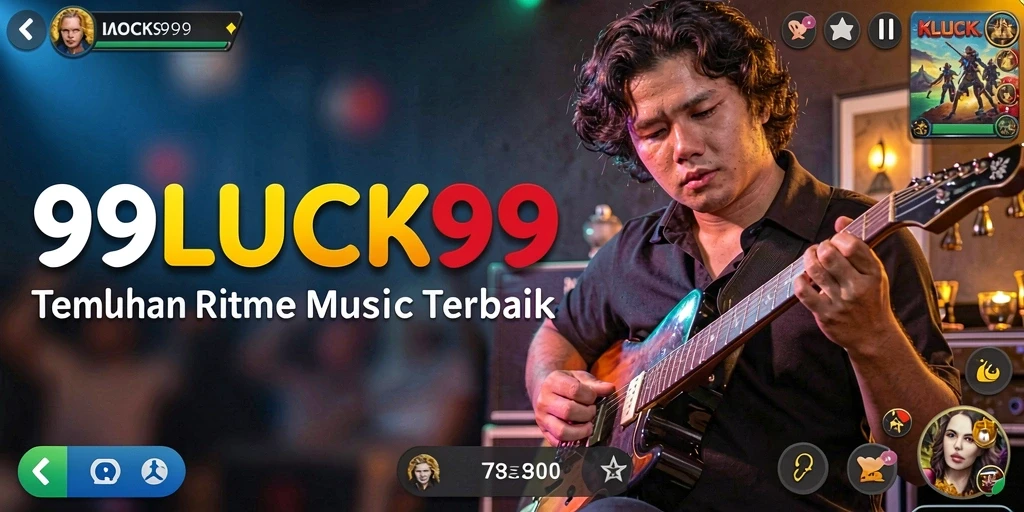 Screenshot gameplay 99LUCK99 menampilkan pengguna bermain sambil menikmati musik.