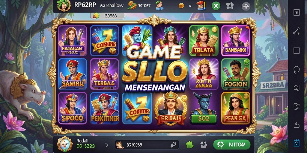 Screenshot utama RP62RP dengan grafik slot yang menakjubkan.
