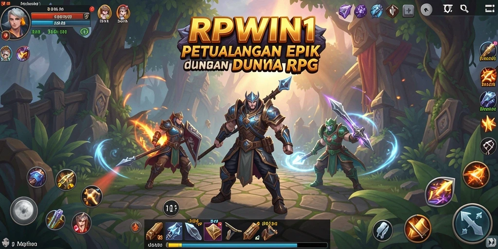 Tampilan gameplay RPWIN1 yang menakjubkan dan penuh aksi.