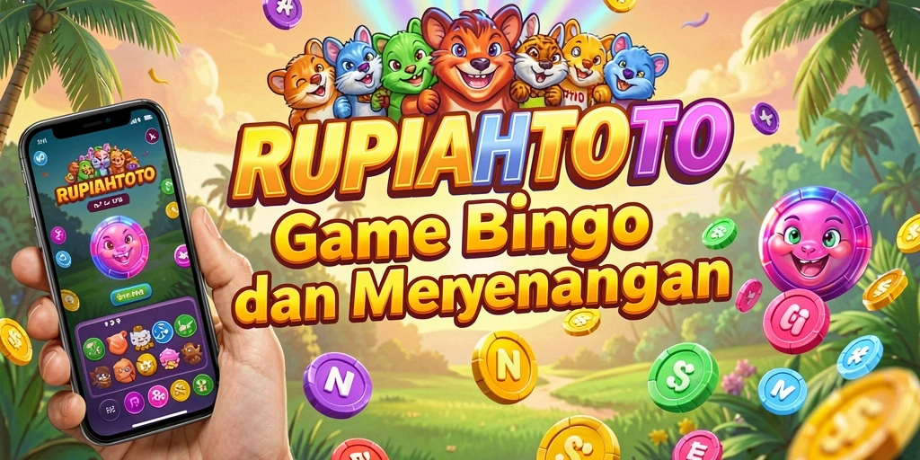 Screenshot utama RUPIAHTOTO menampilkan aksi seru permainan Bingo.
