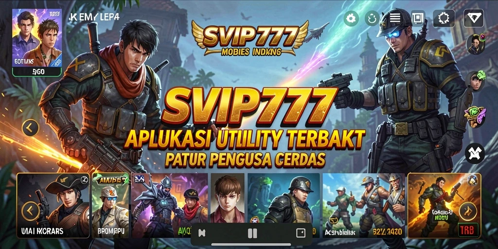Tampilan antarmuka aplikasi SVIP777 yang sederhana dan efisien.