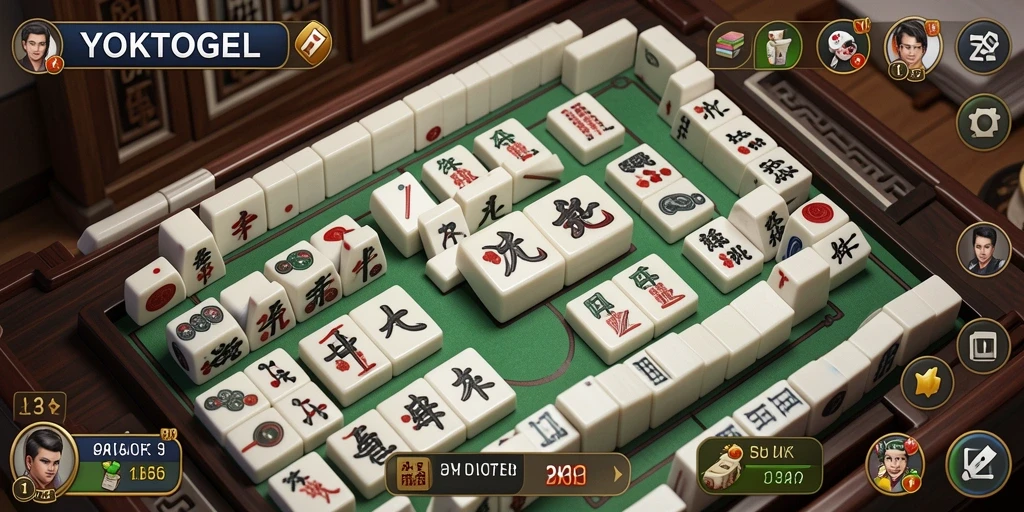 Screenshot YOKTOGEL menampilkan momen seru dalam permainan Mahjong.
